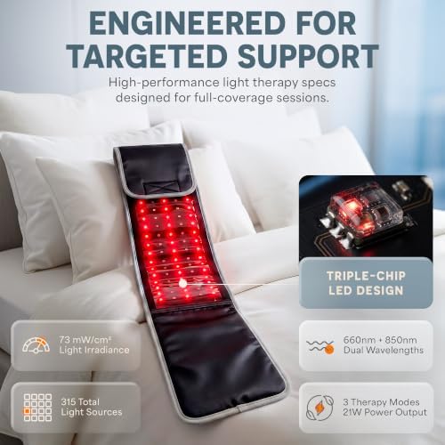Lifepro Allevared Red Light Therapy Belt -105 Triple Chip LED Belt - Image 5