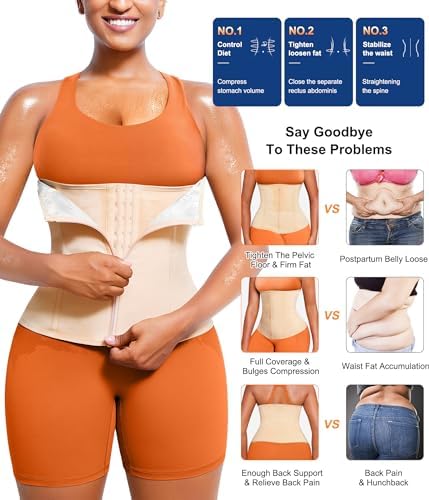 TrainingGirl Waist Trainer for Women Working Out Trimmer Sweat Belly Band - Image 4