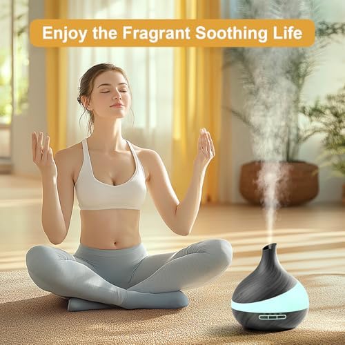 HJTHJT 500ML Essential Oil Diffuser for Home: 14 Color LED Humidifier - Image 6