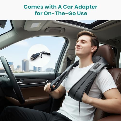 Nekteck Heated Shiatsu Neck Massager with Bag for Pain Relief, NOT Cordless - Image 6