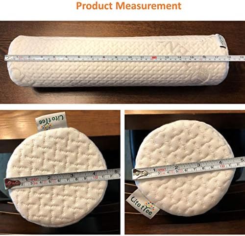 Support Neck Roll Pillow - Cervical Bolster with Comfort Memory Foam Support for Spine, Neck, Back, Lumbar - Removable Washable Soft Cover- 18 x 4.5 inch for Stress Pain Relief - Image 3