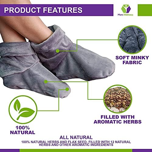 Mars Wellness Heated Microwavable Booties - Microwave Slipper Warmers - Image 5