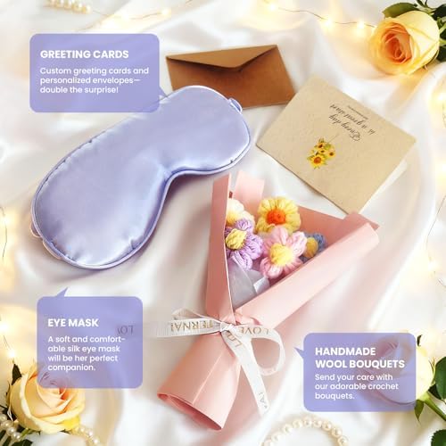 18PCS Spa Gift Set for Women – Self Care Package with Bath Bombs, Face Scrubbers, Makeup Sponges & Eye Mask – Get Well Soon Gift for Mom, Sister, Best Friend - Image 6