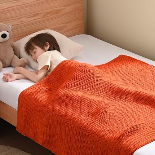 Guohaoi Knitted Weighted Blanket for Adults, 50"x60" 5lbs Full/Queen Size by GuohuoiHomeKitchen