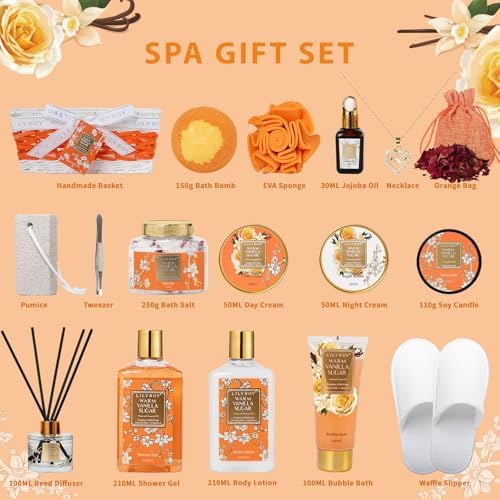 Spa Gifts, Birthday Gifts, Perfect Vanilla Spa Gift Baskets for Women & Mom - Image 3