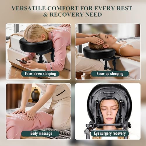 Massage Headrest for Bed, Adjustable Face Cradle Pillow - Image 4