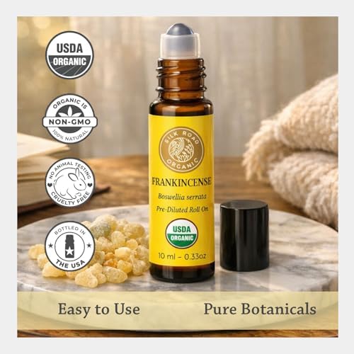 Silk Road Organic Frankincense Serrata Essential Oil Roller, USDA Certified - Image 3
