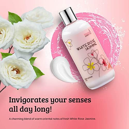 Home Spa Gift Deep Moisturizing Fragrance Body Lotion (White Rose Jasmine) - Image 6