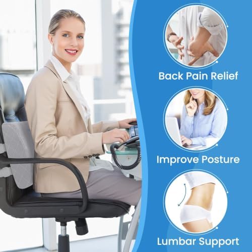 Lumbar Support Pillow for Office Chair, Back Support, Memory Foam - Image 4