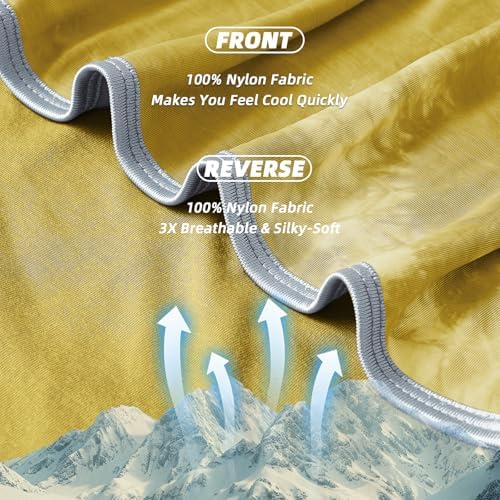 inhand Cooling Blanket King Size for Hot Sleepers (90"x108", Grass Green) - Image 4