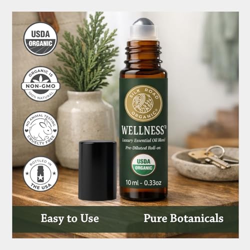 Silk Road Organic Wellness Essential Oil Blend Roll-On, USDA Certified - Image 4