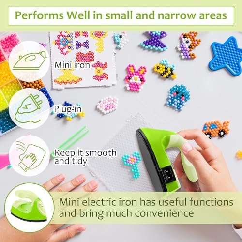 Honoson Mini Craft Iron with Charging Base Tiny,Green Series - Image 6