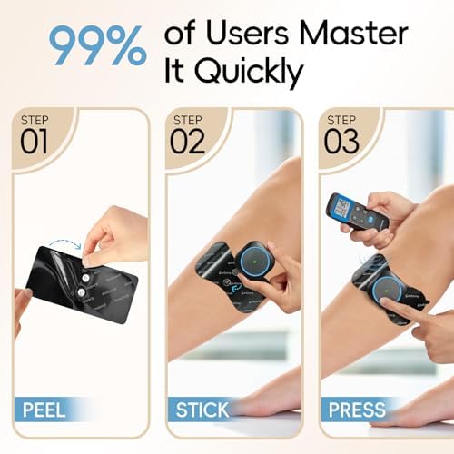 Comfytemp Wireless TENS Unit Muscle Stimulator for Pain Relief with Remote - Image 5