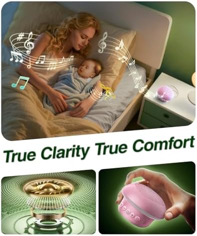 Portable White Noise Sound Machine for Baby Adults, 20 Soothing Sound & 30-Level Volume, 48H Runtime with 30/60/90min Timer, Memory Recall, Soft Night Light for Sleep, Home, Travel, Easy to Pocket - Image 2