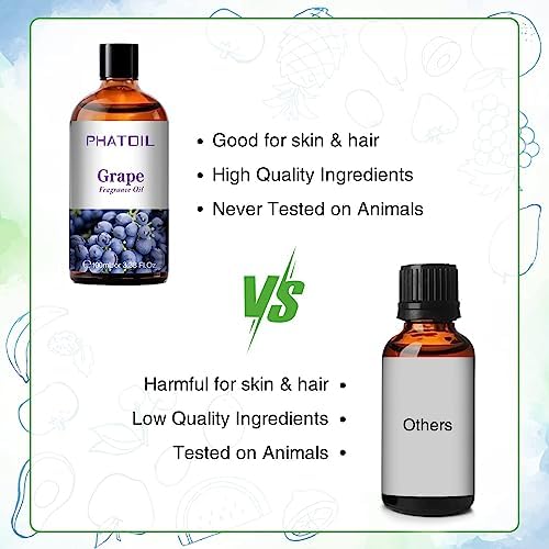 PHATOIL Grape Fragrance Oil for Diffuser Aromatherapy 3.38FL.OZ - Image 4