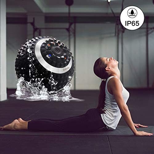 Vibrating Massage Ball 4-Speed High-Intensity Fitness Yoga Massage Roller, Relieving Muscle Tension Pain & Pressure Massaging Balls (Black) - Image 6