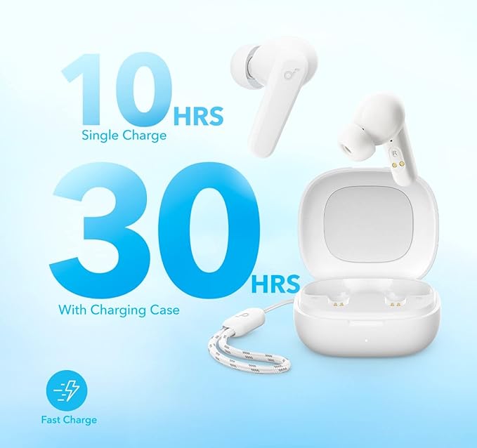 Soundcore by Anker P20i True Wireless Earbuds, with Big Bass, 30H Playtime | Bluetooth 5.3, Water-Resistant, 2 Mics for AI Clear Calls, 22 Preset EQs, Customization via App - Image 4