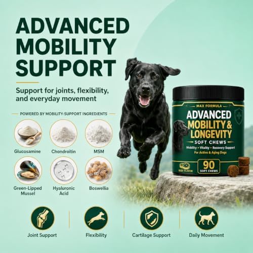 Dog Mobility & Longevity Supplement | Glucosamine | Taurine | L-Carnitine - Image 5