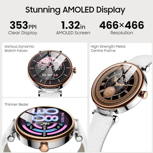 TOZO S8 AMOLED Smart Watch for Women Men, 3ATM Waterproof Fitness Tracker - Image 2
