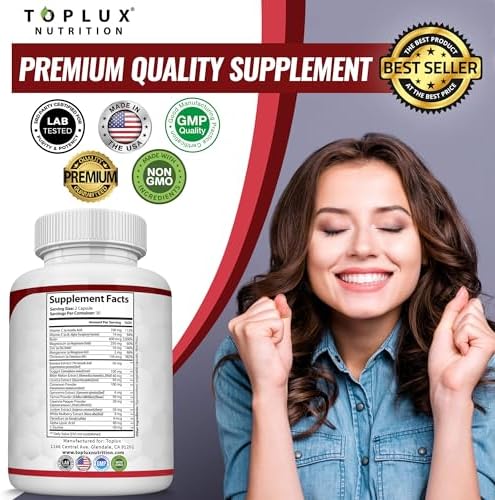 Blood Sugar Complex Supplement - Supports Healthy Blood Sugar Levels Already Within Normal Range All Natural with Cinnamon, Bitter Melon, Chromium, Mulberry, Alpha Lipoic Acid, Non-GMO, 60 Capsules - Image 7