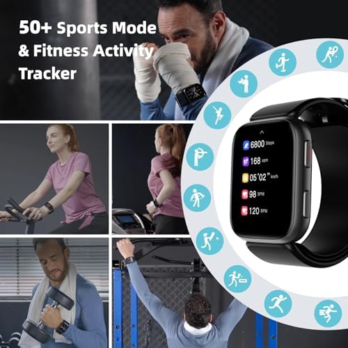Smart Watch Blood Pressure, 1.95" Smart Watch BP Monitor with Air Pump Cuff, Blood Pressure Watch with Sleep Heart Rate Monitor, Pedometer, Watch Supports Data Sharing, Reminder Monitoring - Image 7