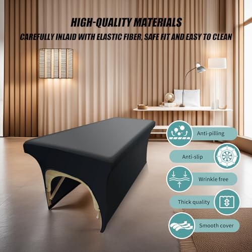 PU Leather Lash Bed Cover - Waterproof & Wipeable Massage Table Topper, Odorless & High Elasticity Vegan Leather (6FT) - Image 6