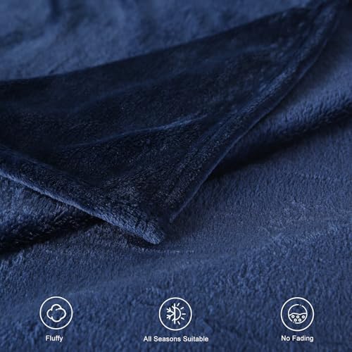 TASTHROW Navy Throw Blanket 50x60 Inches - Image 5