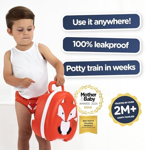 My Carry Potty - Fox Travel Potty, Award-Winning Portable Toddler Toilet Seat for Kids to Take Everywhere - Image 5