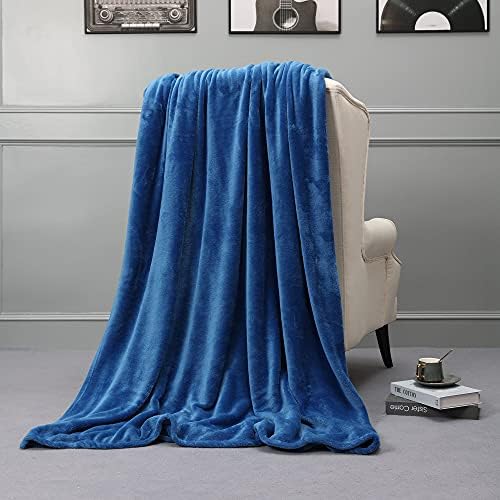 NANPIPER Fleece Blankets, Super Soft Flannel Queen Size Blanket for Bed, Luxury Cozy Microfiber Plush Fuzzy Blanket,Turquoise Blue - Image 5