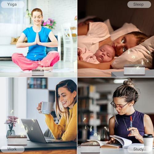 Sound Machine White Noise Machine with 70 Natural Soothing Sounds Sleeping Timer Memory Function 30 Volume Levels Brown Noise Sleep Sounds Machine Powered by USB for Baby Kids Adults,White - Image 4