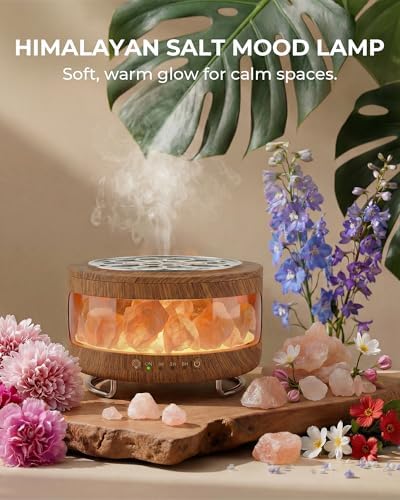 Essential Oil Diffuser with Himalayan Salt Lamp, Scent Diffusers for Home - Image 2