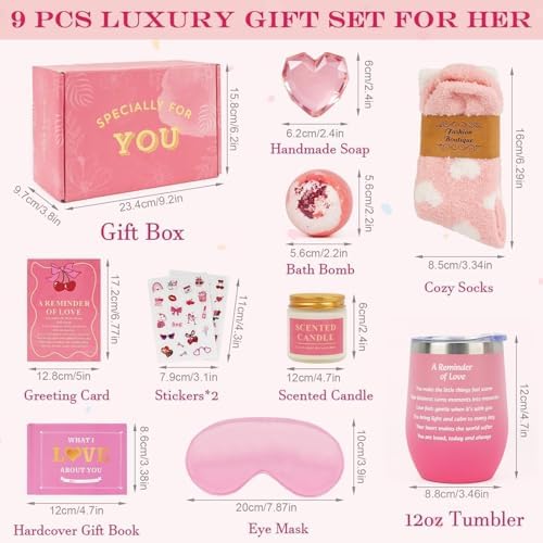 Pink Halloween Boo Basket Gifts Box for Women Thanksgiving Birthday Gift - Image 2