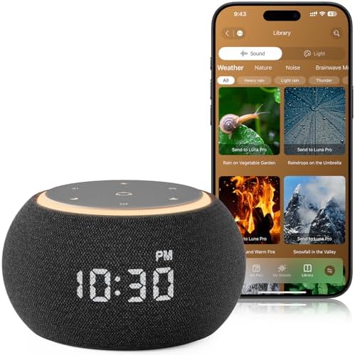 Hotmoon Luna Pro Smart Sound Machine, 507 Sounds, Dual-Stage Alarm, Plug in by Hotmoon