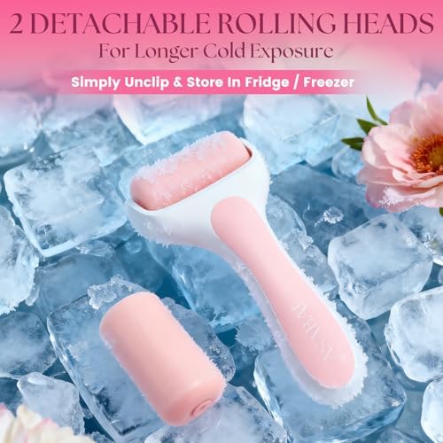 Ice Roller for Face, Premium Facial Ice Roller and 2X Rollers for Long Lasting Cold - Eye Roller for Puffy Eyes & Cold Massage for Migraines (Pink) - Image 6