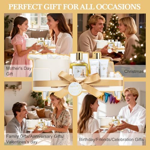 23Pcs Bath and Body Vanilla YLANG YLANG Gifts for Women, Spa Gift Basket - Image 4