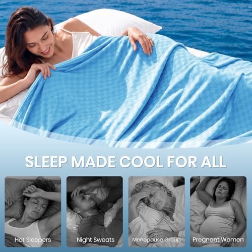 Topcee Cooling Blanket 108"x90" for Hot Sleepers Summer Cold Blanket - Image 4
