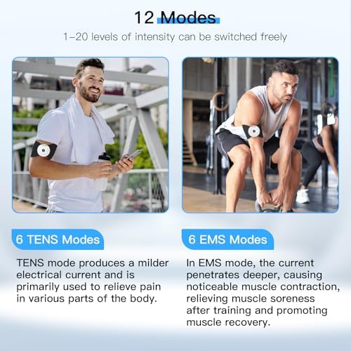 MASTOGO App-Controlled Wireless TENS and EMS Unit for Back Pain Relief. - Image 4