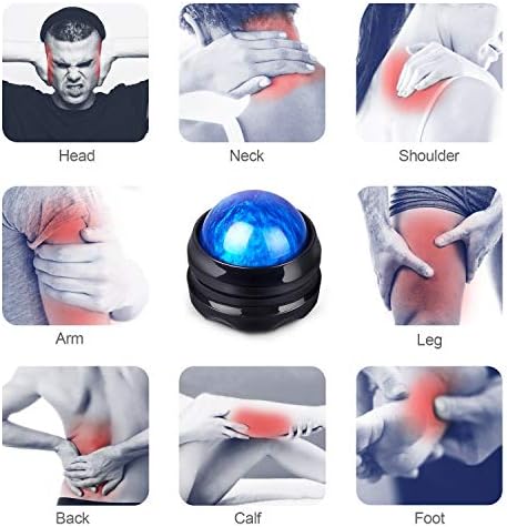 Solacium Manual Massage Roller Ball - Massager and Therapy Tool for Sore Muscles, Shoulders, Arms, Neck, Back, Feet, Body, Deep Tissue, Stiffness, Joint Pain, Stress Relief - Image 3