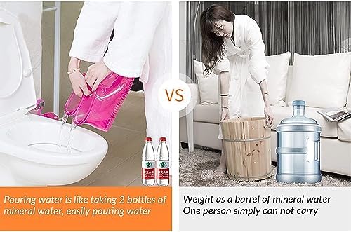 Massage Foot Bath Shoes Portable Feet Soaking Tub, Movable Foot Soaker Pedicure Feet Spa Basin for Thermal Massage to Promote Blood Circulation (Medium, Red) - Image 4