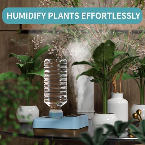 Travel Humidifier, Portable Humidifier for Plants, Bedroom, Office, Hotel or Car, Battery Operated Mini Cool Mist Humidifiers, Quiet 23dB, Auto-off, Night Light & BPA-Free, Light-Blue - Image 3