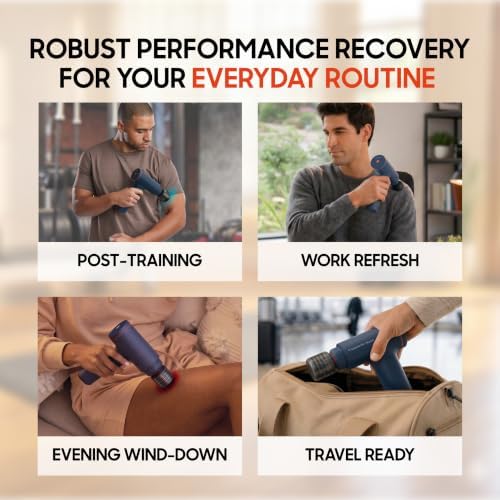 Sharper Image Powerboost Versa Heat & Cold Therapy Percussion Massage Gun - Image 6