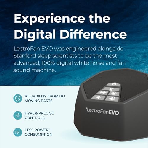 Adaptive Sound Technologies LectroFan EVO Sound Machine, Charcoal - Image 2