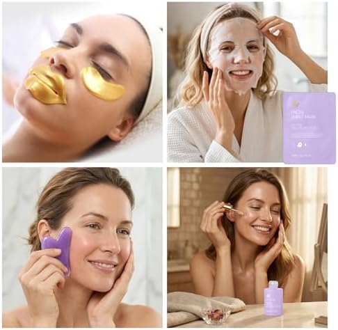 Gifts for Women, 32 Pcs Lavender Spa Gifts Basket, Hydrating Face Skin Care - Image 6