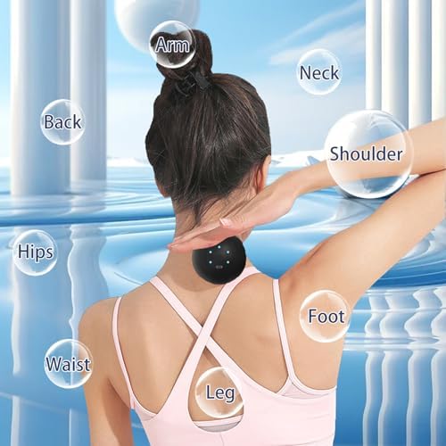 Vibrating Massage Ball with 5-Speed Mode for Muscle Recovery, Myofascial Release - Deep Tissue Massage Ball for Trigger Point Massage - Mobility Ball Back & Hip Flexor Release Tool - Image 5