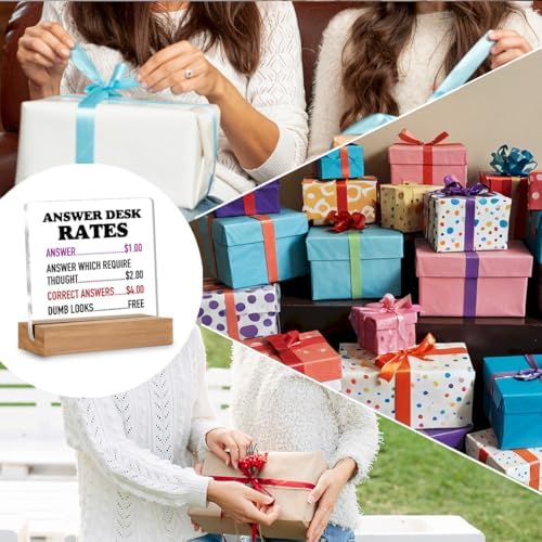 Funny Office Gifts for Coworkers, Boss Gifts, Answer Desk Rates Decor - Image 7