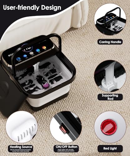 OOAMBB Collapsible Foot Spa Bath with Remote Control,Heat,Bubble,Timer - Image 6