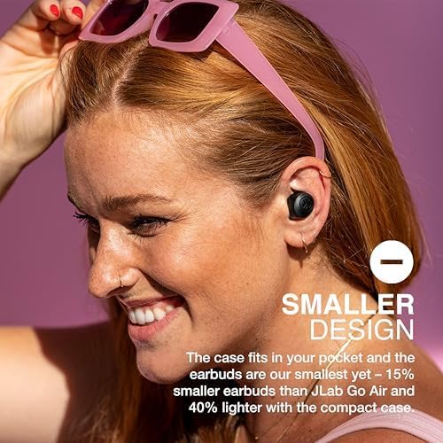 JLab Go Air Pop+ True Wireless Earbuds, in Ear Headphones, Bluetooth Earphones, 35H Playtime Ear Buds, Bluetooth Earbuds with Microphone, USB-C Charging Case, Dual Connect, EQ3 Sound, Black - Image 3
