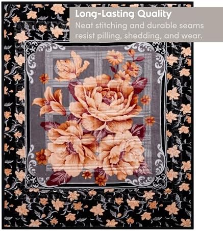 Nestl Korean Mink Blanket King Size - 12 Lbs Velvet Fleece Korean Blanket - 2 Ply Warm & Thick Winter Blanket - Wrinkle & Fade Resistant - 87 x 94 Inches (Black & Grey) - Image 5
