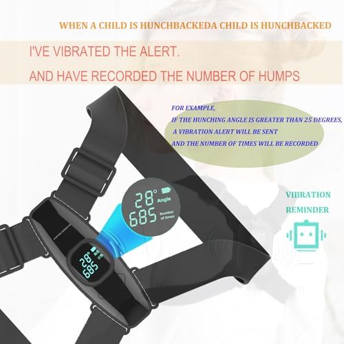 Upgraded Smart Posture Corrector Adjustable Posture Correction Angle with Vibration Posture Reminder Correct Hunchback Posture Correction Back Posture Monitor Hunchback Smart Corrector - Image 5