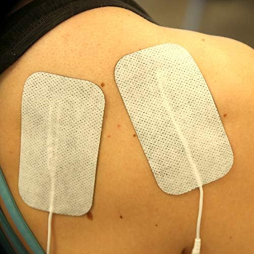 reserv 2" x 4" Rectangle Premium Re-Usable Self Adhesive Electrode Pads for TENS/EMS Unit, Fabric Backed Pads with Premium Gel (Latex Free)(80 Electrodes) - Image 6